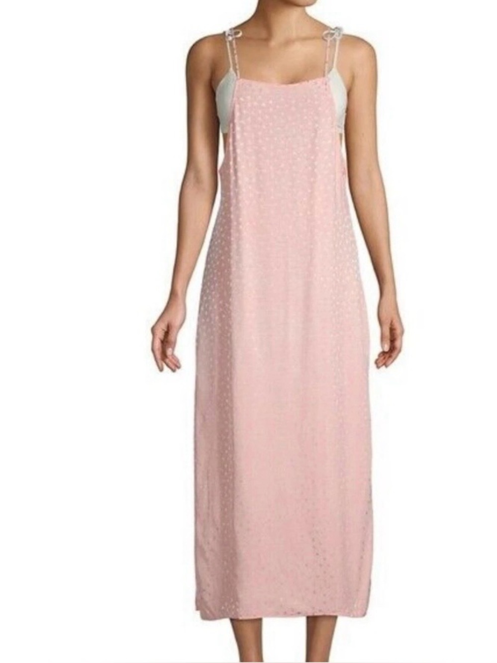 Onia Melanie Dress Floating Triangle Pink Coverup Tahiti Pink XS